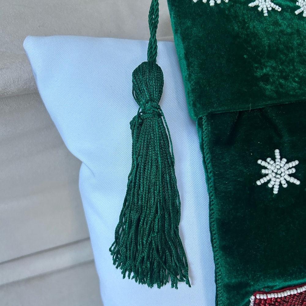 Velvet Letter to Santa Christmas Stocking - Picture 4 of 10
